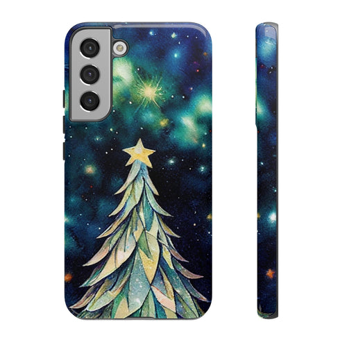Christmas Tree On a Sky Full of Stars - Impact Resistant Phone Case Samsung Galaxy S22 Plus Glossy